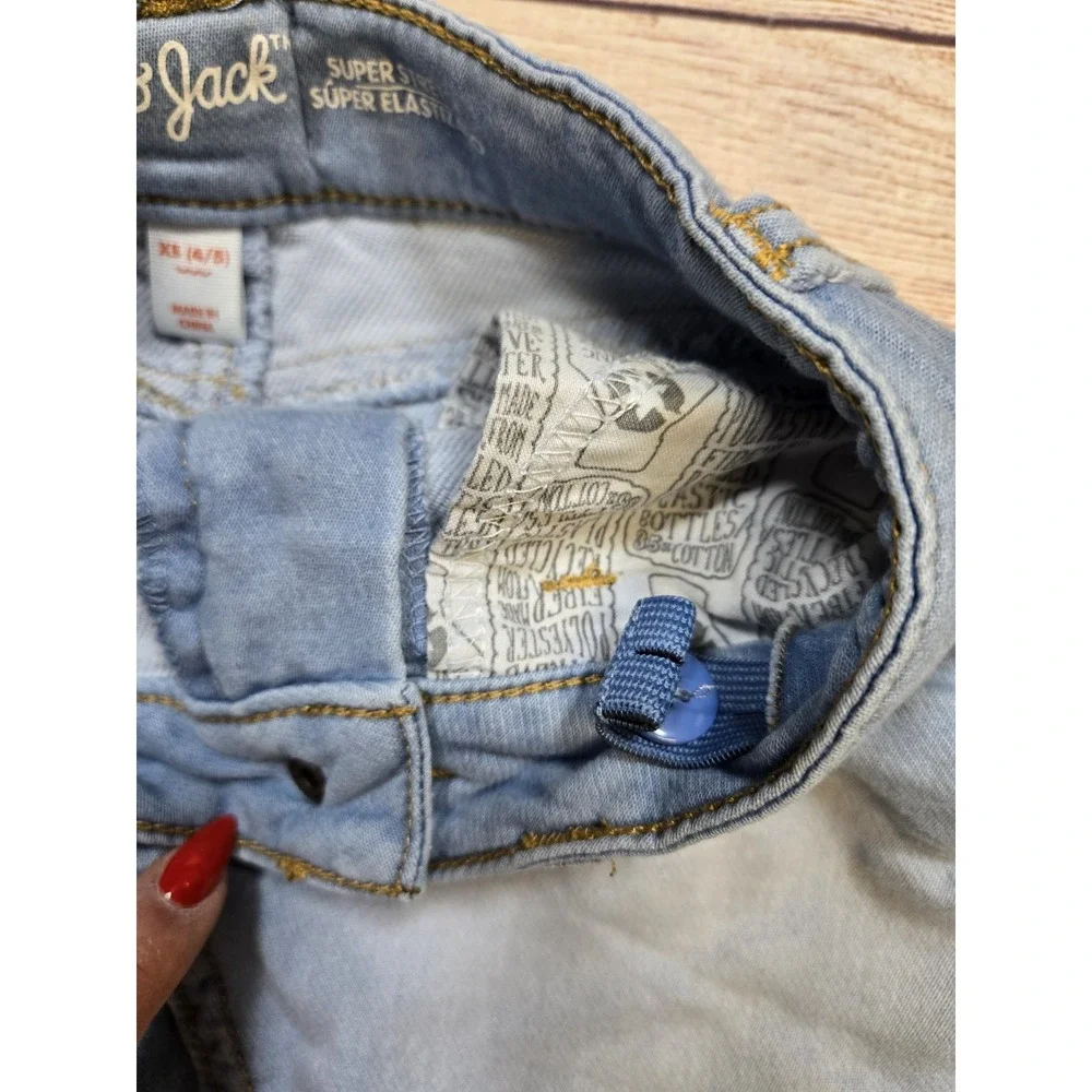 Cat and Jack girl's‎ Classic denim skirt Size XS 4/5 Adjustable Waist